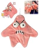 パトリックスター ぬいぐるみ グッズ 殴り合う 動く怒っているヒトデのぬいぐるみ人形 キーホルダー ぬいぐるみ マスコット 動く面白いストレス解消おもちゃ かわいい流れ星 萌え かわいい 飾りグッズ 小物 記念品 プレゼント
