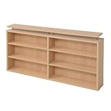 JKプラン Sanchi 1cm単位で棚が調節できる上置きラック 文庫本ラック上置きのみ販売 幅120cm ナチュラル YH-113R-NA