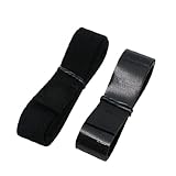 KUKU工房 薄型 メカニカルファスナー 面ファスナー 25mm幅 長さ1m (ブラック)