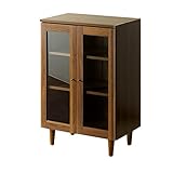 エア・リゾーム 食器棚 60cm幅 収納 カップボード 木製 おしゃれ キャビネット キッチン収納 6BOX(シックスボックス) ガラス扉タイプ