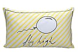 Toddler Pillow Case - Greenbuds Organic Cotton Toddler Pillow Cover Kids Pillowcase (Fly High) Yello
