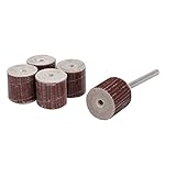 uxcell フラップホイール 320グリット 15mm径 サンドペーパー ポリシングホイール 15個入り