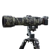Rolanpro シグマレンズ保護カバー SIGMA 150-600mm F/4.5-6.3 DG DN OS Sports用 迷彩レンズコート レンズ保護カバー 望遠レンズカバー [ダークブラックのカモフラージュ]