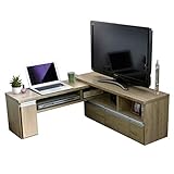 ローボード テレビ台 伸縮 コーナー 木製 シンプル 北欧 オーク TCP353-OAK J-Supply