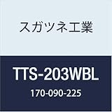 スガツネ工業 ドア用金物 フランス丁番 精密肉厚丁番 TTS-203WBL 1