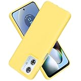 【 Antimam 】可兼容MOTO G64 5G/MOTO G64Y 5G/G54 5G用 ケース シリコン 耐衝撃［ 柔軟性 TPU シリコン］さらさら手触り 薄型 超軽量 対応モトローラ モトG64 5G カバー 全面保護 マット質感 滑り止め すり傷防止 携帯便利 moto g64 5g ケース（イエロー）