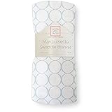 スワドルデザインズ SwaddleDesigns マーキゼット 軽量 ガーゼ おくるみ - モッドサークルオンホワイト ブランケット SD-405 敷布団 掛布団 日よけ 出産祝い 春夏秋 エイデンア