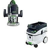 Festool PAC574342 Plunge Router with CT 36 AC 9.5 Gallon Mobile Dust Extractor by Festool