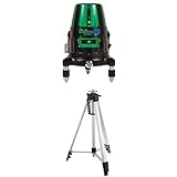 シンワ測定 レーザー墨出し器 LASER ROBO グリーン Neo 31 BRIGHT 縦 横 大矩 地墨 78275 と エレベーター 三脚 A 76629 のセット