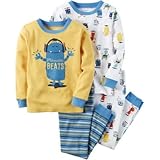 Carter's(カーターズ) 4-ピース サンフィット コットン パジャマ イエロー スリープウェア 24ヶ月【並行輸入】