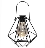 ソーラーペンダントライト ランタン 電球型 ダイヤモンド型 提灯LEDライト欧米風 アンティーク調 防水　無線　夜間自動点灯　昼自動消灯　玄関先/車道/歩道/庭/ガーデン/ベランダ/屋外照明　装飾 お