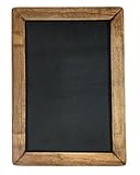 Vintage Framed Slate Kitchen Chalkboard (10 x 14) - Decorative Chalk Board for Rustic Wedding Signs 