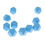 Baosity 歯固め　安全シリコン　ビーズ　歯固め石　おしゃぶり　かわいい　DIY用　アクセサリー　赤ちゃん　ネックレス　DIY　全5色 - ブルー