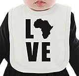 Love Africa ネクタイを有する有機ビブ Medium