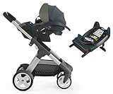 ストッケ クルージ トラベルシステムセット シャーシ + ISOFIX対応カーシート:ブラックメラーンジ + ISOFIXベース 【3個口】
