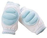 Plus Nao(プラスナオ) ベビー用 赤ちゃん用 膝当て ひざ当て 膝パッド ニーパッド 膝プロテクター 膝用サポーター ハイハイ 保護 子供用 伸 - 【ストライプ】ブルー