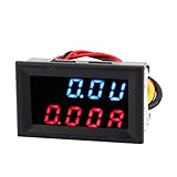 uxcell LEDデジタルパネルメーター プラスチック 電気部品 バッテリーテスター パワー検出器