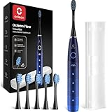 Oclean Flow TravelGo 電動歯ブラシセット 180日間 バッテリー IPX7防水 5モード操作 音波式 リニアモーター USB Type-C 充電式 5時間急速充電 (ブルー, Flow TravelGo)