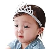 Tonsee ベビー ガールズ ヘッドバンド かわいい クラウン ヘアバンド ストレッチ 髪飾り