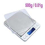 ミニ デジタル プラットフォーム ジュエリー スケール 500 グラム/0.01 グラム計量バランス 2 トレイ g/ct/dwt/ozt/オンス/gn を