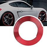 TOMMYFIELD リムステッカー ホイールステッカー 車 バイク リム ステッカー レッド