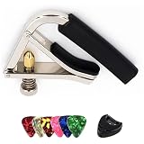 【Amazon限定ブランド】 ギター カポタスト 高級品 ワンタッチ ギター カポタスト アコギカポ アコースティックギター エレキギター カポタスト フォークギター用 (アコギギター)
