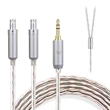 okcsc JBX ヘッドホンケーブル HD800 リケーブル イヤホン・ヘッドホン用 SENNHEISER用 HD800S・HD820・D1000に適合 OFC 4芯 長さ1.5m 3.5mm
