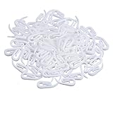 車のキャラバンの家のための100本のプラスチック製のハンギングカーテンフックリングハンガー