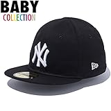 ニューエラキッズ NEW ERA KIDS ニューヨーク・ヤンキース キャップ 帽子 赤ちゃん ベビー 子供服 Kid's My 1st 59Fifty Cap 11322122 ブラック×ホワイト
