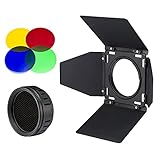 GODOX BD-10 バーンドア ハニカムグリッドと4色ジェルフィルター付き GODOX AD300Pro屋外フラッシュ 適用 [並行輸入品]