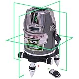 SOZOKI グリーンレーザー墨出し器 フルライン 電子整準 SLH-798GE ±1mm/10m高精度 フルライン照射モデル 3電源方式 リチウム電池2個 リモコン遠隔操作 3段階明るさ切替 レーザーレベル 墨出し器 レーザー水平器