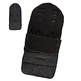 hotbestベビーカーフットマフ 防寒 お出かける用品 冬 寝袋 ベビー 子供用 赤ちゃん対応 春秋冬用 出産祝い 贈り物 (ブラック)