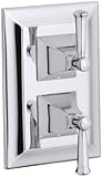 KOHLER K-T10422-4S-CP Memoirs Stacked Valve Trim with Stately Design, Polished Chrome [並行輸入品]
