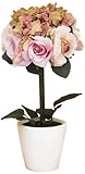 ユーパワー Flower Art クリエイティブフラワーアート ローズボールアレンジ ピンク FL-02552