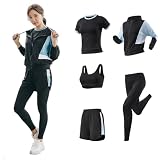 [DawnRain] 上下セット スポーツウェア パンツ tシャツ セットアップ ランニング ヨガ レディース