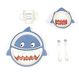 Tiny Footprint Baby Divided Plate Dinnerセット ブルー TF2406SSD