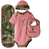Browningベビー女の子ベビーCamoセットDusty Rose ピンク