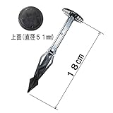 防草シ－トをしっかり押さえ強風でも安心の固定ピン　ジグザグプラ杭ZPK180E（50本セット)