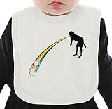 Rainbow Undigested ネクタイを有する有機ビブ Medium