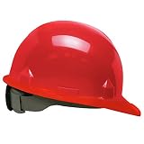Jackson Safety 14841 SC-6 High Density Polyethylene Hard Hat with 4 Point Ratchet Suspension, Red (P