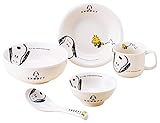金正陶器 子ども用食器セット 白 ギフトセット スヌーピー ジョイ 606740 5点入