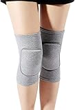 BATFE ダンサー用ベストソフト膝パッド 膝パッド アスレチック用 バレーボール膝パッド ダンス 膝パッド ヨガ 膝パッド フットボールパッド テニス スケート トレーニング 登山 (グレー S )