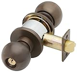 Schlage D53PD ORB 613 14-019 10-025 C Cylindrical Lock, Entrance Function, C Keyway, Orbit Knob with