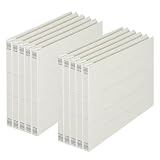 プラス フラットファイル 樹脂製とじ具 B5 横 グレー 10冊 NO.032N 78-309×10