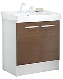 LIXIL(リクシル) INAX 洗面化粧台 D7シリーズ 間口750 両開きタイプ クリエモカ D7N4-755SY1-W/LM2W