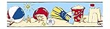 York Wallcoverings Candice Olson Kids CK7762B A Day At The Beach, Primary/Blue [並行輸入品]