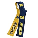 Michigan Wolverines NCAAリバーシブル2トーンフリーススカーフHoodieギフト