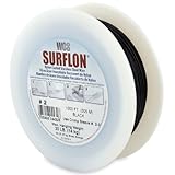 Surflonサイズ2 – 30-pound Break 1000-feetcrimping画像ワイヤナイロンコーティングステンレススチール、ブラック