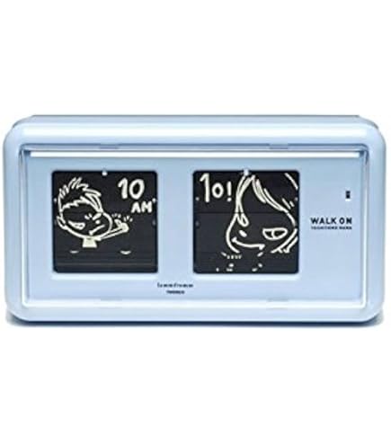 Amazon.co.jp: 奈良美智 パタパタクロック [WALK ON(ベージュ