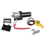 電動ウインチ Max1133kg DC12V 強力 ホイスト ウィンチ 牽引 ボート ジェットスキー 巻上げ機